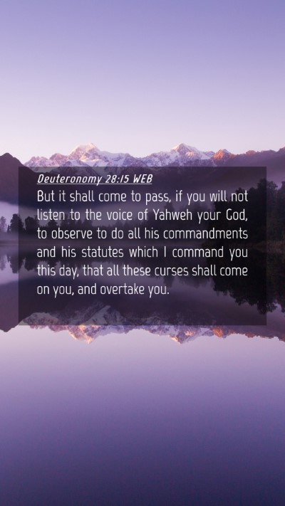 Picture 04 - Deuteronomy 28:15 WEB Mobile Phone Wallpaper - But it shall come to pass, if you will not listen - Mobile Bible Verse Wallpaper