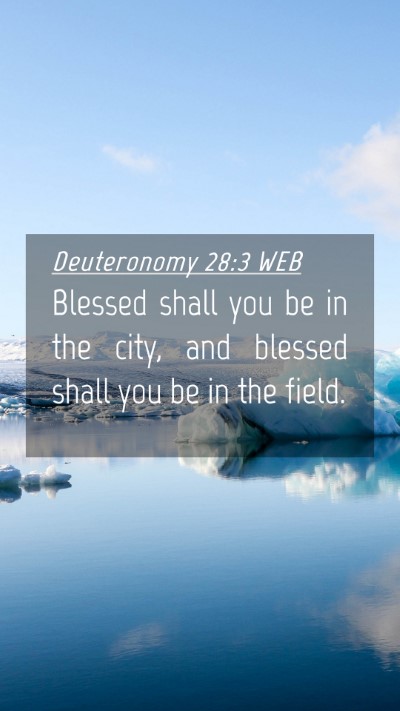 Picture 04 - Deuteronomy 28:3 WEB Mobile Phone Wallpaper - Blessed shall you be in the city, and blessed - Mobile Bible Verse Wallpaper