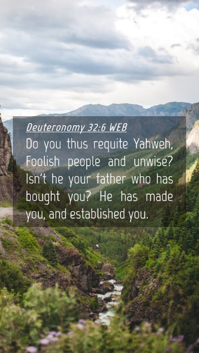 Picture 04 - Deuteronomy 32:6 WEB Mobile Phone Wallpaper - Do you thus requite Yahweh, Foolish people and - Mobile Bible Verse Wallpaper