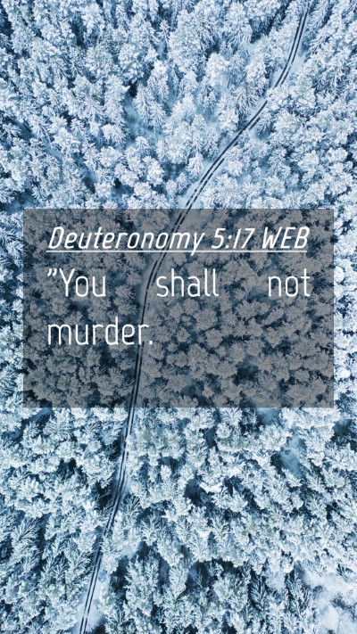 Picture 04 - Deuteronomy 5:17 WEB Mobile Phone Wallpaper - 