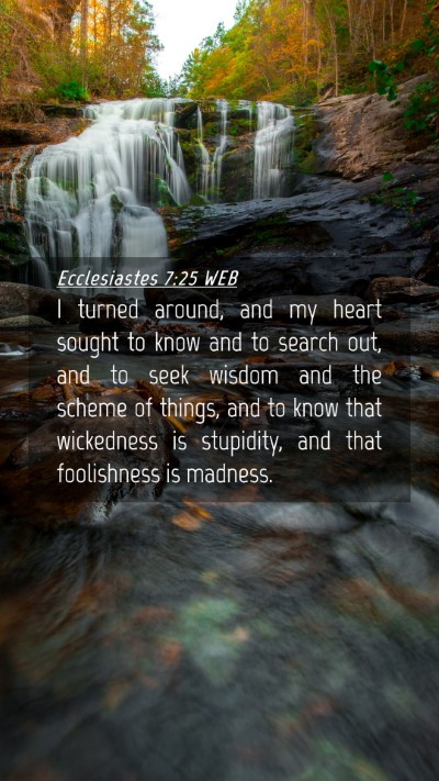 Picture 04 - Ecclesiastes 7:25 WEB Mobile Phone Wallpaper - I turned around, and my heart sought to know and - Mobile Bible Verse Wallpaper