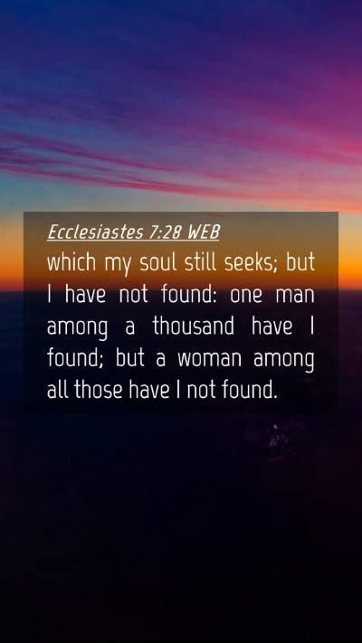 Picture 04 - Ecclesiastes 7:28 WEB Mobile Phone Wallpaper - which my soul still seeks; but I have not found: - Mobile Bible Verse Wallpaper
