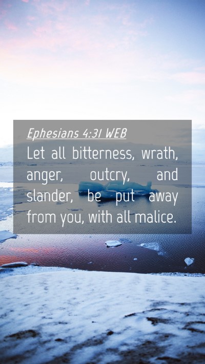 Picture 04 - Ephesians 4:31 WEB Mobile Phone Wallpaper - Let all bitterness, wrath, anger, outcry, and - Mobile Bible Verse Wallpaper