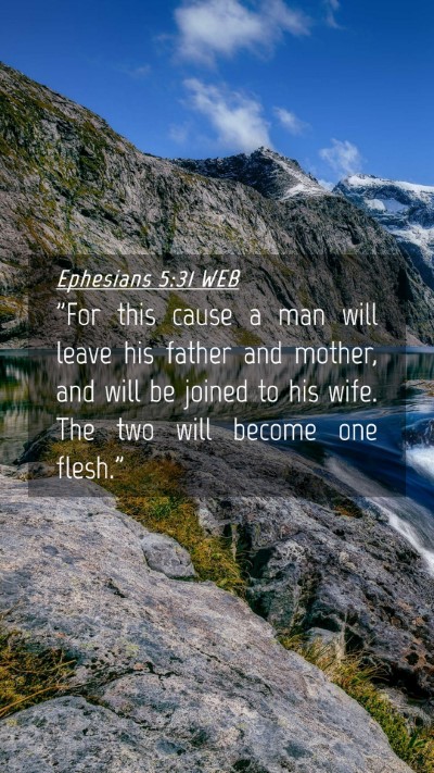 Picture 04 - Ephesians 5:31 WEB Mobile Phone Wallpaper - 