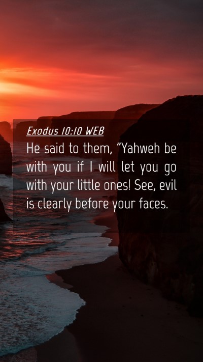 Picture 04 - Exodus 10:10 WEB Mobile Phone Wallpaper - He said to them, 