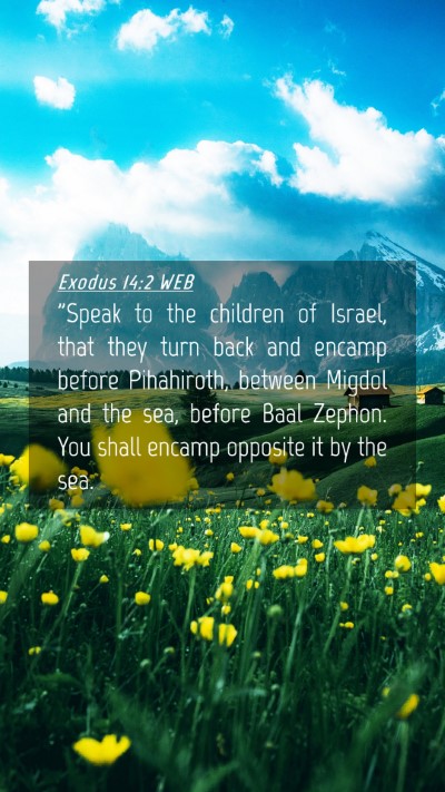 Picture 04 - Exodus 14:2 WEB Mobile Phone Wallpaper - 
