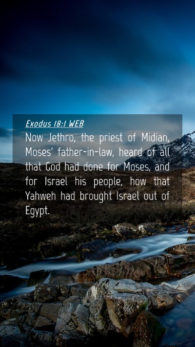 Picture 04 - Exodus 18:1 WEB Mobile Phone Wallpaper - Now Jethro, the priest of Midian, Moses' - Mobile Bible Verse Wallpaper