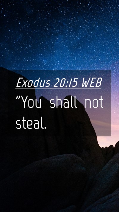 Picture 04 - Exodus 20:15 WEB Mobile Phone Wallpaper - 