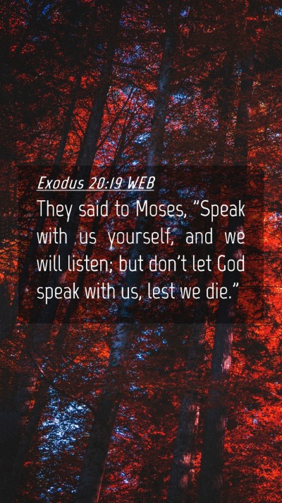 Picture 04 - Exodus 20:19 WEB Mobile Phone Wallpaper - They said to Moses, 
