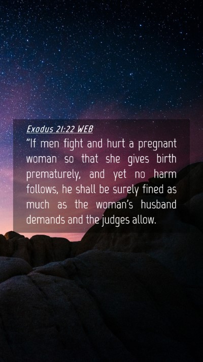 Picture 04 - Exodus 21:22 WEB Mobile Phone Wallpaper - 