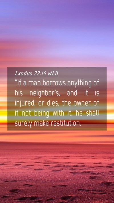 Picture 04 - Exodus 22:14 WEB Mobile Phone Wallpaper - 