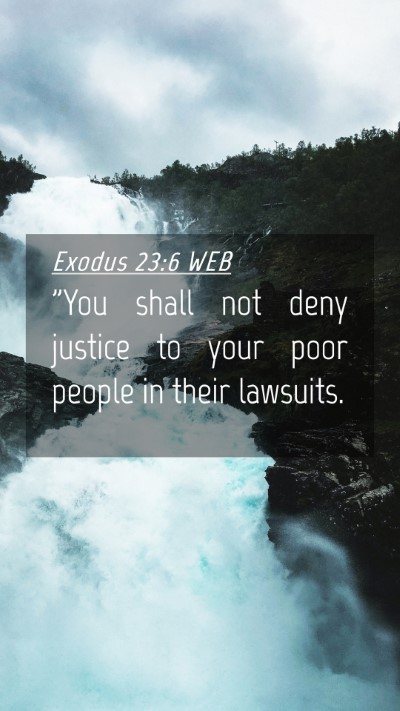 Picture 04 - Exodus 23:6 WEB Mobile Phone Wallpaper - 