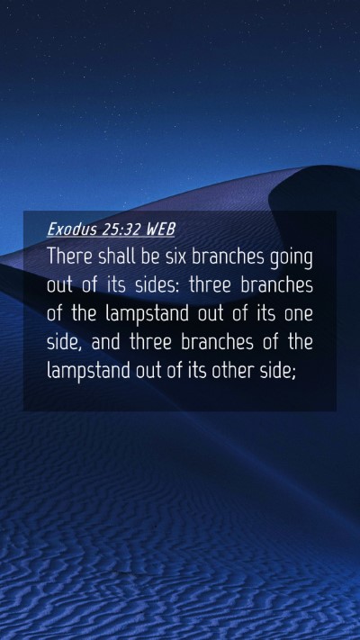 Picture 04 - Exodus 25:32 WEB Mobile Phone Wallpaper - There shall be six branches going out of its - Mobile Bible Verse Wallpaper
