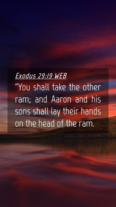 Picture 04 - Exodus 29:19 WEB Mobile Phone Wallpaper - 