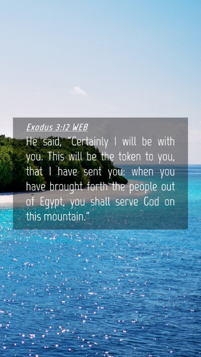 Picture 04 - Exodus 3:12 WEB Mobile Phone Wallpaper - He said, 