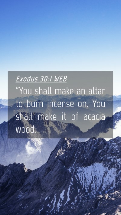 Picture 04 - Exodus 30:1 WEB Mobile Phone Wallpaper - 