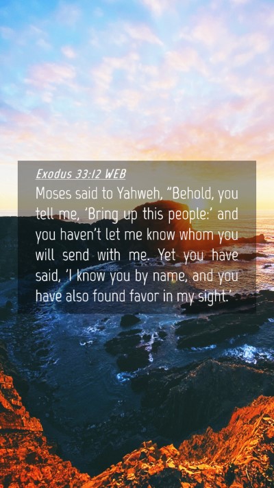 Picture 04 - Exodus 33:12 WEB Mobile Phone Wallpaper - Moses said to Yahweh, 