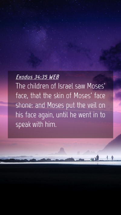 Picture 04 - Exodus 34:35 WEB Mobile Phone Wallpaper - The children of Israel saw Moses' face, that the - Mobile Bible Verse Wallpaper