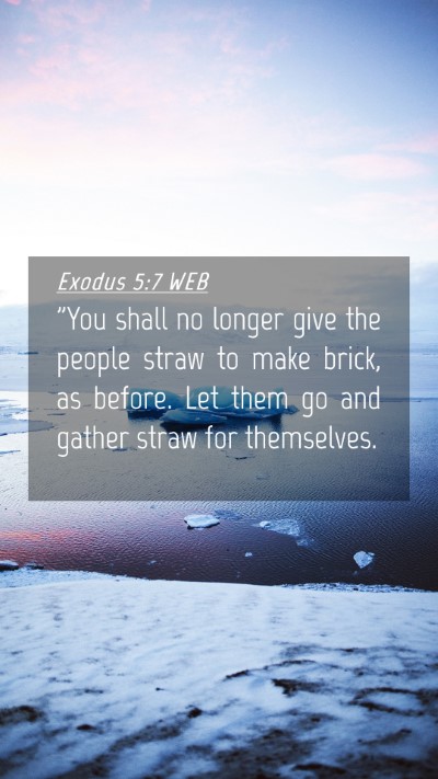 Picture 04 - Exodus 5:7 WEB Mobile Phone Wallpaper - 