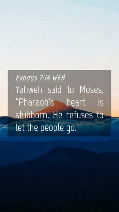 Picture 04 - Exodus 7:14 WEB Mobile Phone Wallpaper - Yahweh said to Moses, 