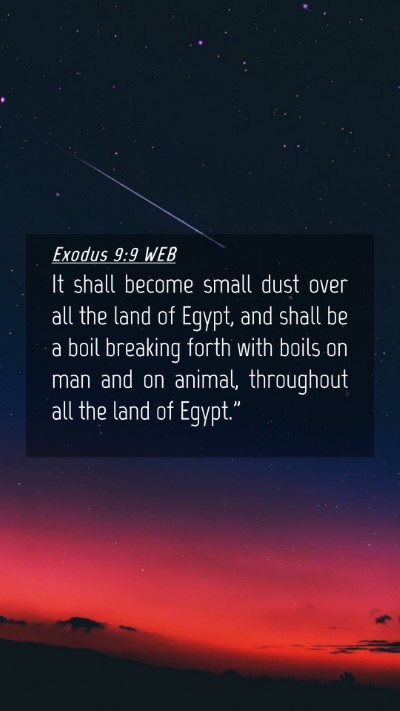 Picture 04 - Exodus 9:9 WEB Mobile Phone Wallpaper - It shall become small dust over all the land of - Mobile Bible Verse Wallpaper