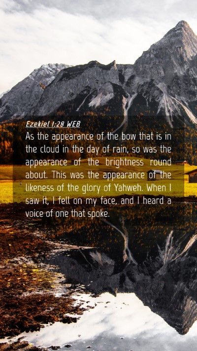 Picture 04 - Ezekiel 1:28 WEB Mobile Phone Wallpaper - As the appearance of the bow that is in the cloud - Mobile Bible Verse Wallpaper