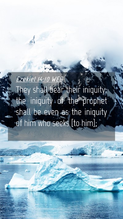 Picture 04 - Ezekiel 14:10 WEB Mobile Phone Wallpaper - They shall bear their iniquity: the iniquity of - Mobile Bible Verse Wallpaper