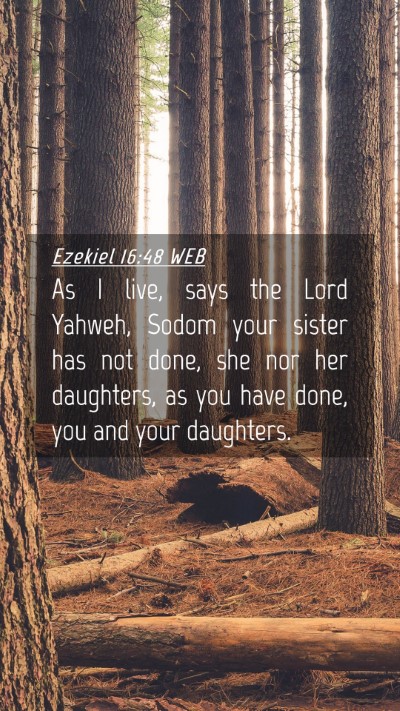 Picture 04 - Ezekiel 16:48 WEB Mobile Phone Wallpaper - As I live, says the Lord Yahweh, Sodom your - Mobile Bible Verse Wallpaper