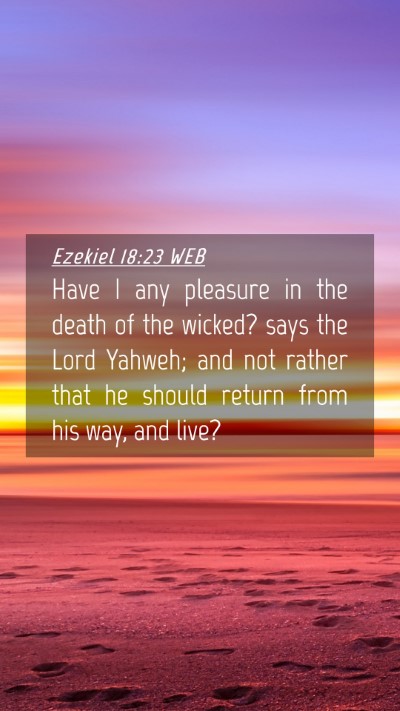 Picture 04 - Ezekiel 18:23 WEB Mobile Phone Wallpaper - Have I any pleasure in the death of the wicked? - Mobile Bible Verse Wallpaper