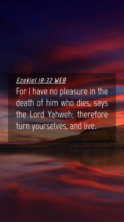 Picture 04 - Ezekiel 18:32 WEB Mobile Phone Wallpaper - For I have no pleasure in the death of him who - Mobile Bible Verse Wallpaper