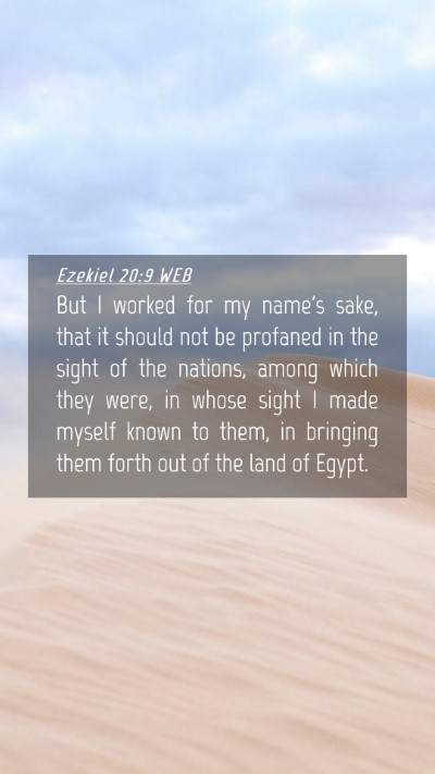 Picture 04 - Ezekiel 20:9 WEB Mobile Phone Wallpaper - But I worked for my name's sake, that it should - Mobile Bible Verse Wallpaper
