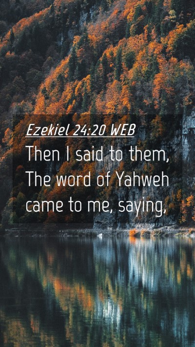 Picture 04 - Ezekiel 24:20 WEB Mobile Phone Wallpaper - Then I said to them, The word of Yahweh came to - Mobile Bible Verse Wallpaper