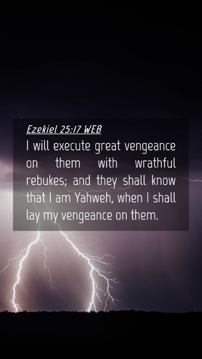 Picture 04 - Ezekiel 25:17 WEB Mobile Phone Wallpaper - I will execute great vengeance on them with - Mobile Bible Verse Wallpaper