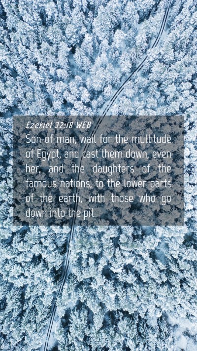 Picture 04 - Ezekiel 32:18 WEB Mobile Phone Wallpaper - Son of man, wail for the multitude of Egypt, and - Mobile Bible Verse Wallpaper