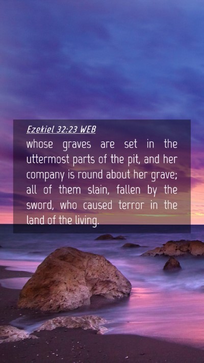 Picture 04 - Ezekiel 32:23 WEB Mobile Phone Wallpaper - whose graves are set in the uttermost parts of - Mobile Bible Verse Wallpaper