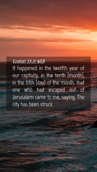 Picture 04 - Ezekiel 33:21 WEB Mobile Phone Wallpaper - It happened in the twelfth year of our captivity, - Mobile Bible Verse Wallpaper
