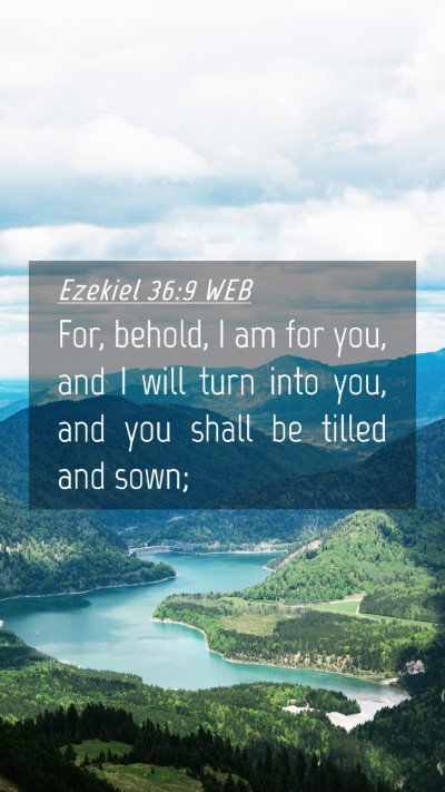 Picture 04 - Ezekiel 36:9 WEB Mobile Phone Wallpaper - For, behold, I am for you, and I will turn into - Mobile Bible Verse Wallpaper