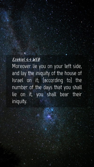 Picture 04 - Ezekiel 4:4 WEB Mobile Phone Wallpaper - Moreover lie you on your left side, and lay the - Mobile Bible Verse Wallpaper