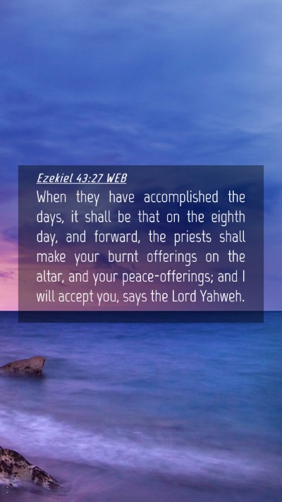 Picture 04 - Ezekiel 43:27 WEB Mobile Phone Wallpaper - When they have accomplished the days, it shall be - Mobile Bible Verse Wallpaper
