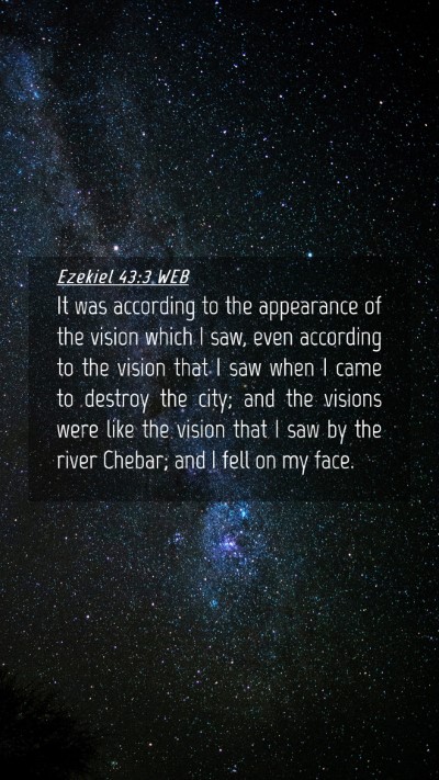 Picture 04 - Ezekiel 43:3 WEB Mobile Phone Wallpaper - It was according to the appearance of the vision - Mobile Bible Verse Wallpaper
