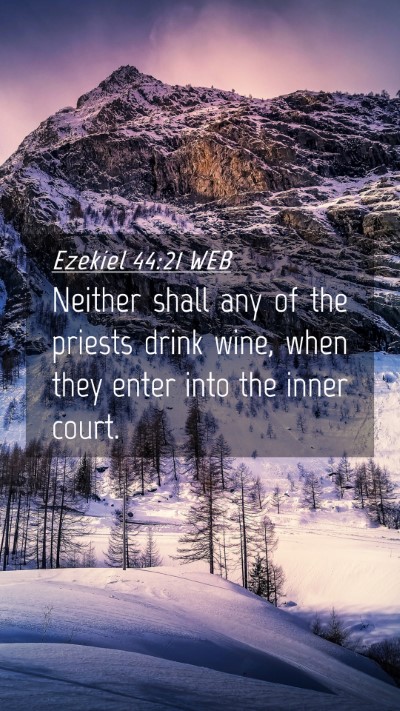 Picture 04 - Ezekiel 44:21 WEB Mobile Phone Wallpaper - Neither shall any of the priests drink wine, when - Mobile Bible Verse Wallpaper