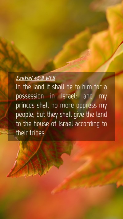 Picture 04 - Ezekiel 45:8 WEB Mobile Phone Wallpaper - In the land it shall be to him for a possession - Mobile Bible Verse Wallpaper