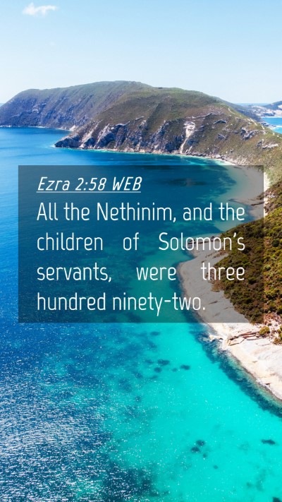 Picture 04 - Ezra 2:58 WEB Mobile Phone Wallpaper - All the Nethinim, and the children of Solomon's - Mobile Bible Verse Wallpaper