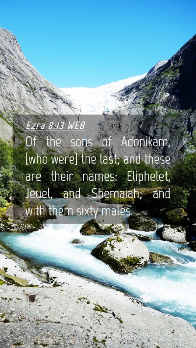 Picture 04 - Ezra 8:13 WEB Mobile Phone Wallpaper - Of the sons of Adonikam, [who were] the last; and - Mobile Bible Verse Wallpaper
