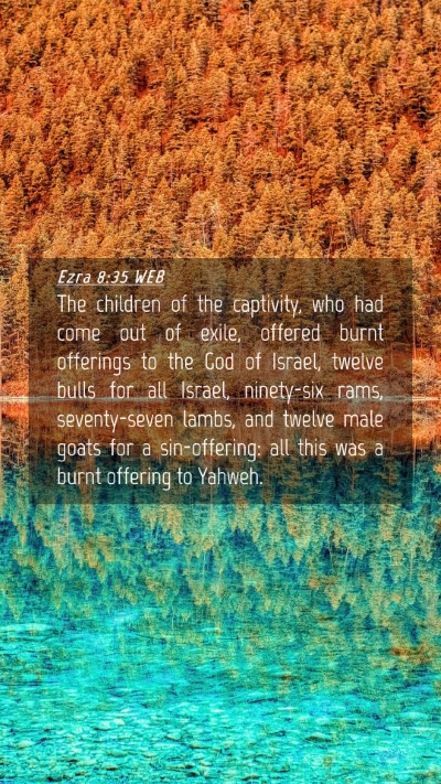 Picture 04 - Ezra 8:35 WEB Mobile Phone Wallpaper - The children of the captivity, who had come out - Mobile Bible Verse Wallpaper