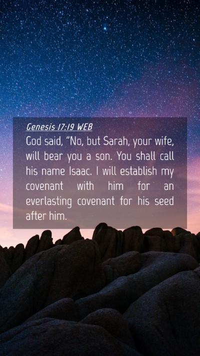 Picture 04 - Genesis 17:19 WEB Mobile Phone Wallpaper - God said, 