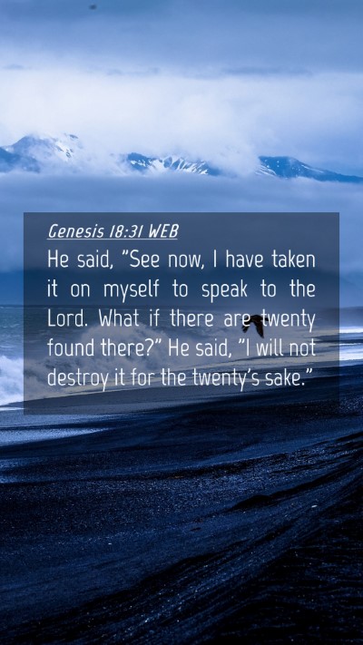 Picture 04 - Genesis 18:31 WEB Mobile Phone Wallpaper - He said, 