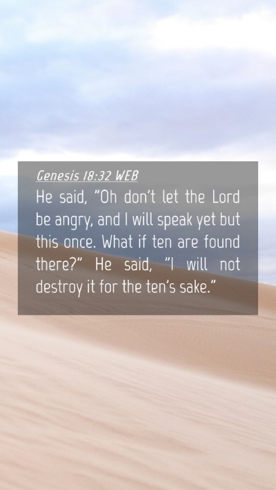 Picture 04 - Genesis 18:32 WEB Mobile Phone Wallpaper - He said, 