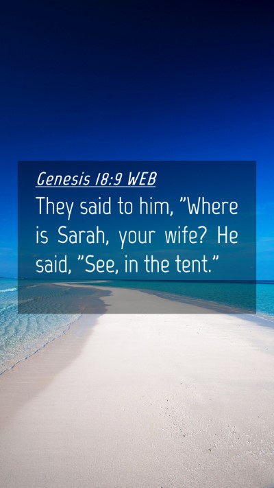 Picture 04 - Genesis 18:9 WEB Mobile Phone Wallpaper - They said to him, 