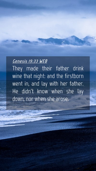 Picture 04 - Genesis 19:33 WEB Mobile Phone Wallpaper - They made their father drink wine that night: and - Mobile Bible Verse Wallpaper